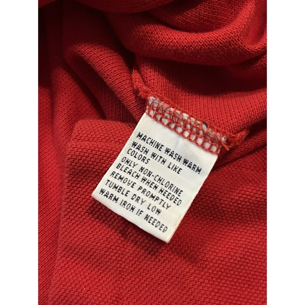 Vintage Polo Ralph Lauren 90s Crest Golf Shirt Size Small Red